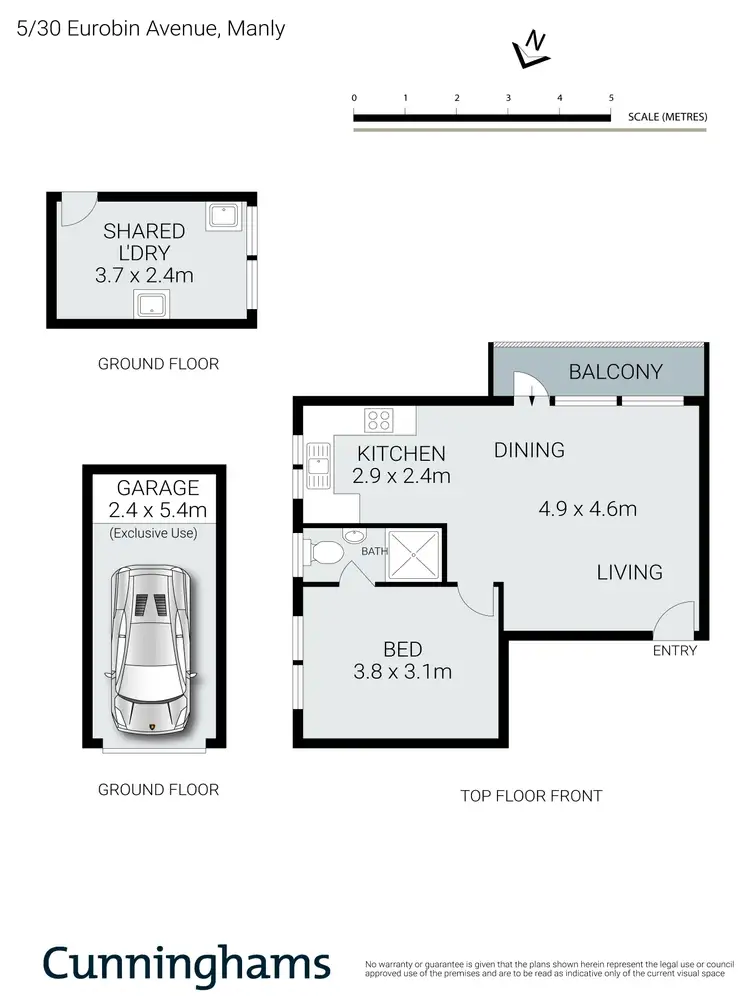 Floorplan of Homely apartment listing, 5/30 Eurobin Avenue, Manly NSW 2095