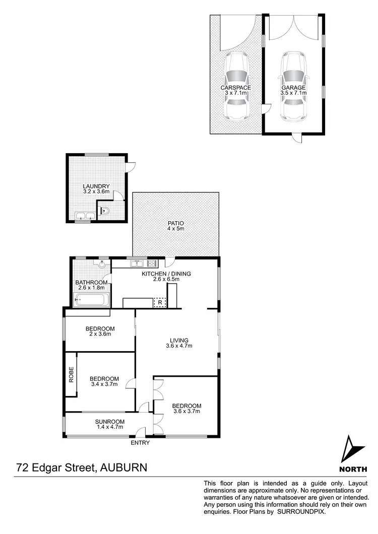 Floorplan of Homely house listing, 72 Edgar Street, Auburn NSW 2144