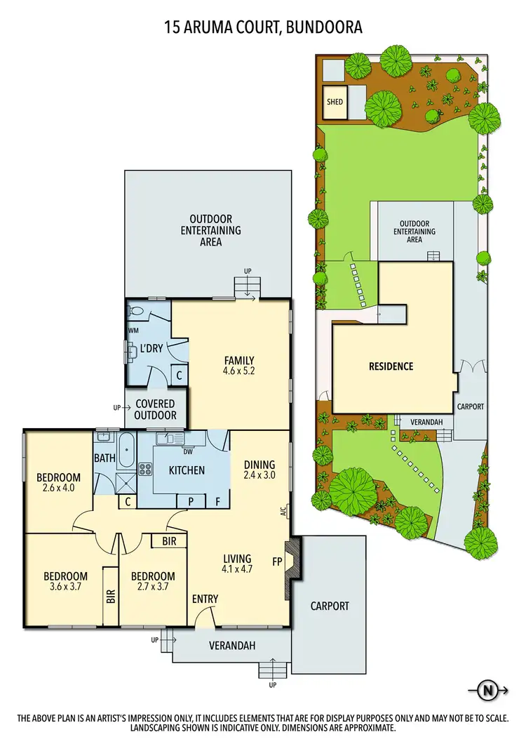 Floorplan of Homely house listing, 15 Aruma Court, Bundoora VIC 3083