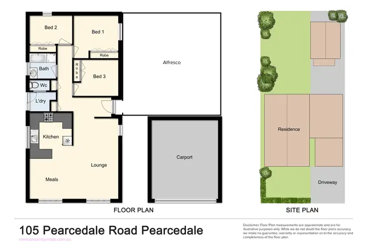 Floorplan of Homely house listing, 105 Pearcedale Road, Pearcedale VIC 3912