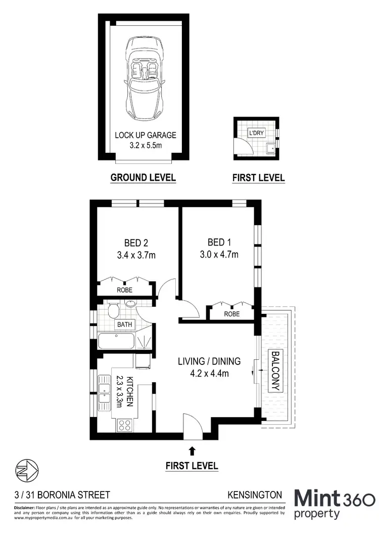 Floorplan of Homely apartment listing, 3/31 Boronia Street, Kensington NSW 2033