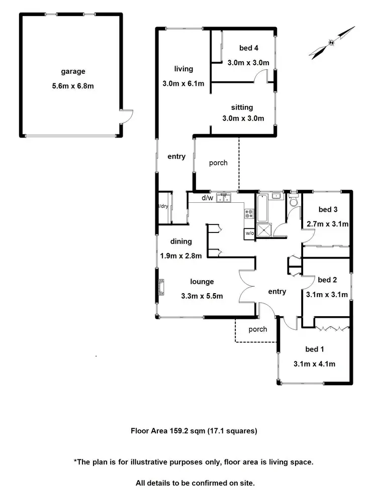 Floorplan of Homely house listing, 179 Belgrave Hallam Road, Belgrave South VIC 3160