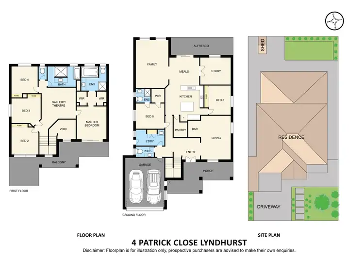 Floorplan of Homely house listing, 4 Patrick Close, Lyndhurst VIC 3975