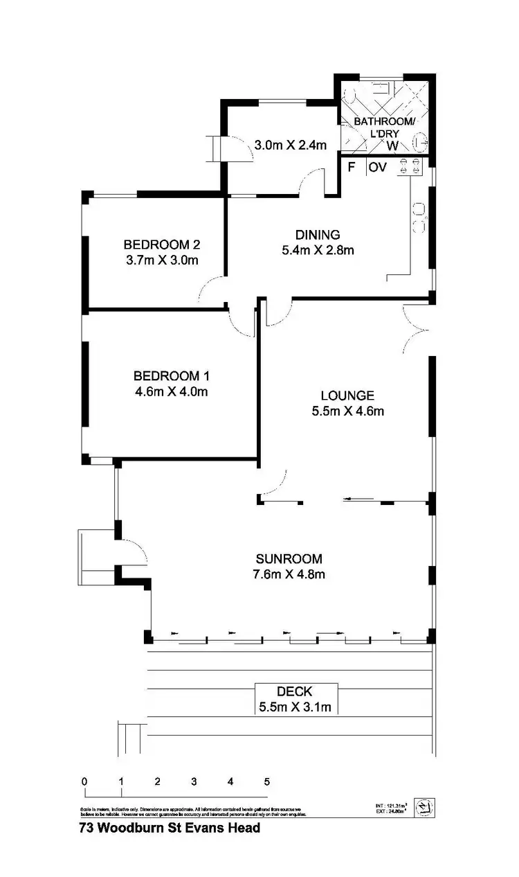 Floorplan of Homely house listing, 73 Woodburn Street, Evans Head NSW 2473