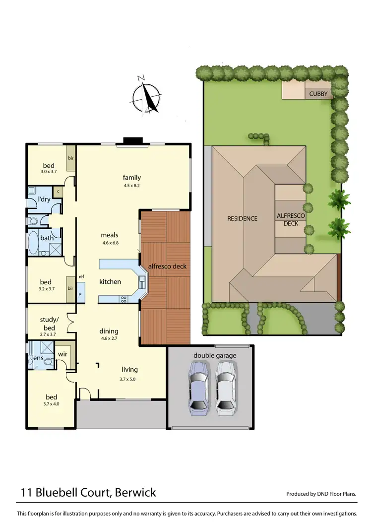 Floorplan of Homely house listing, 11 Bluebell Court, Berwick VIC 3806
