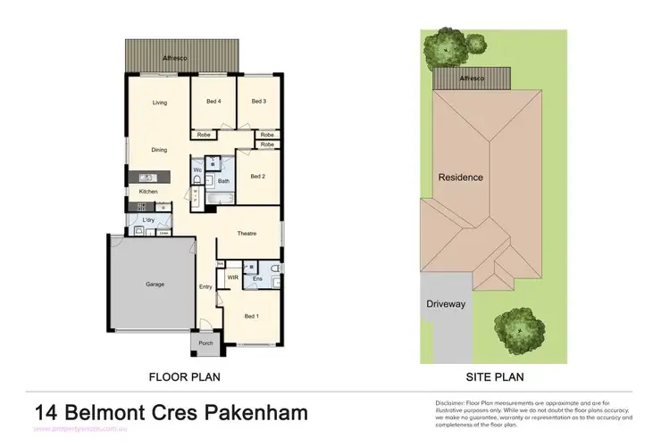 Floorplan of Homely house listing, 14 Belmont Crescent, Pakenham VIC 3810