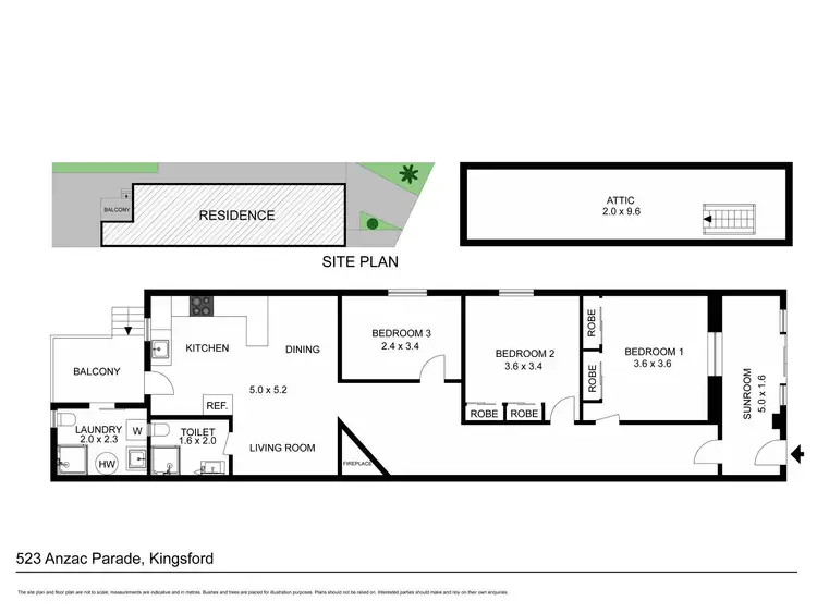 Floorplan of Homely house listing, 523 Anzac Parade, Kingsford NSW 2032