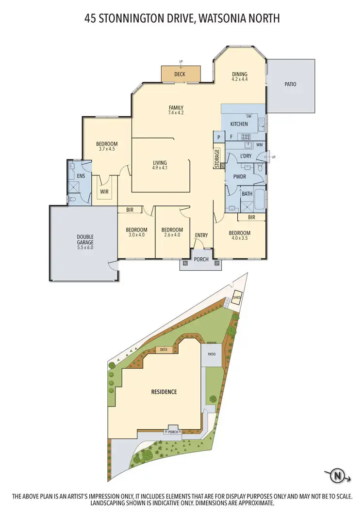 Floorplan of Homely house listing, 45 Stonnington Drive, Watsonia North VIC 3087
