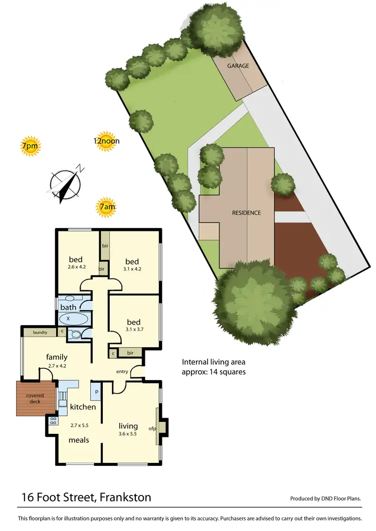 Floorplan of Homely house listing, 16 Foot Street, Frankston VIC 3199
