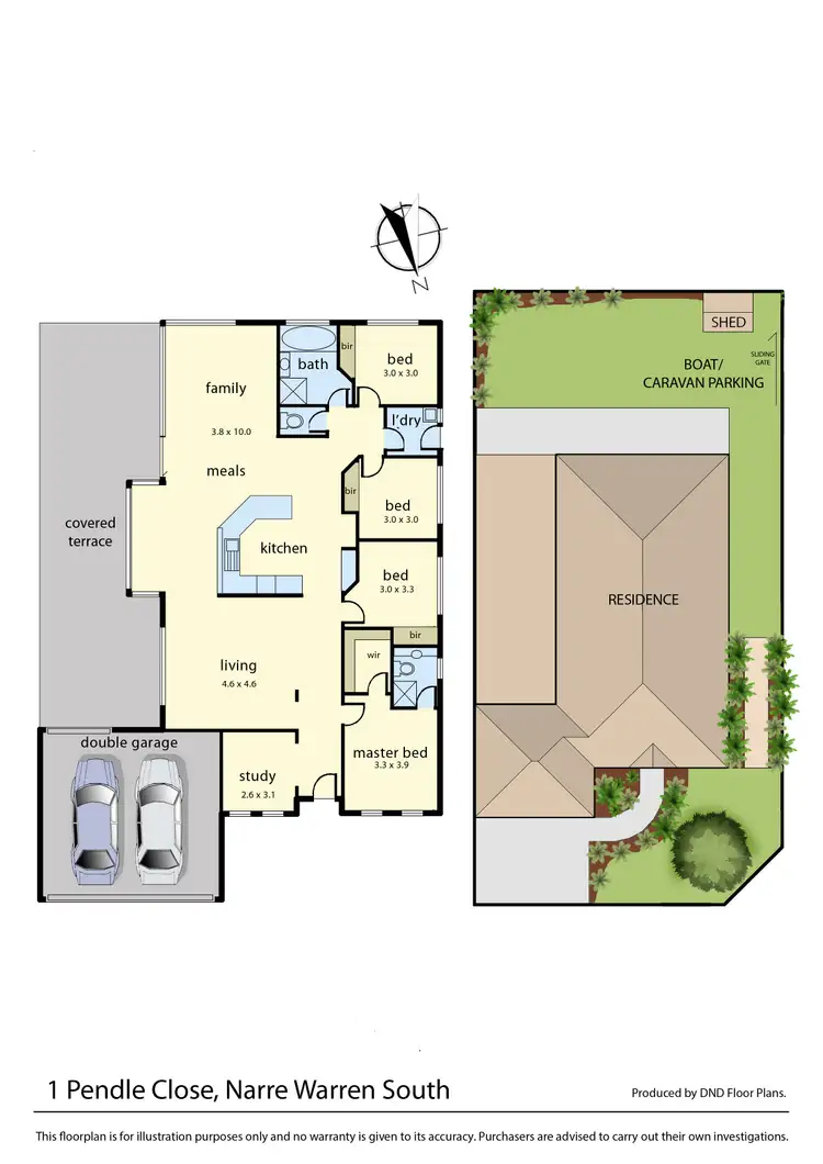 Floorplan of Homely house listing, 1 Pendle Close, Narre Warren South VIC 3805