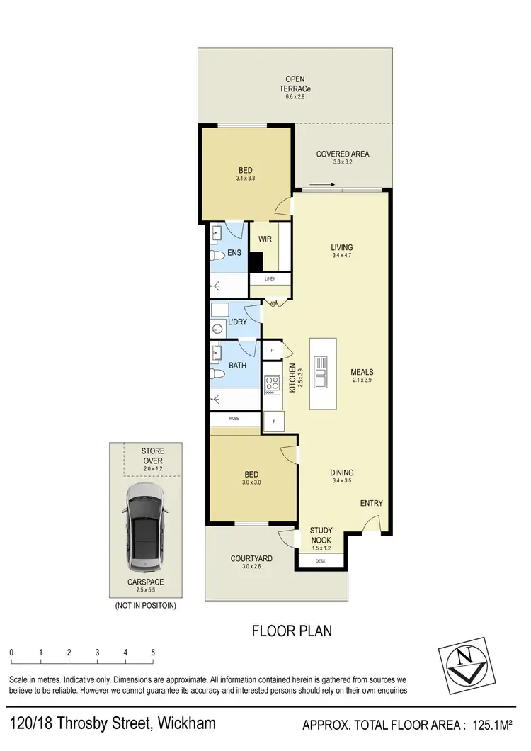 Floorplan of Homely unit listing, 120/18 Throsby Street, Wickham NSW 2293