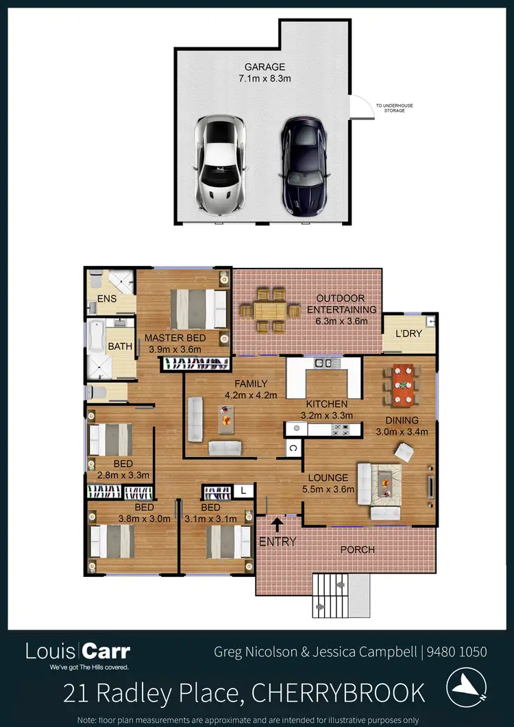 Floorplan of Homely house listing, 21 Radley Place, Cherrybrook NSW 2126