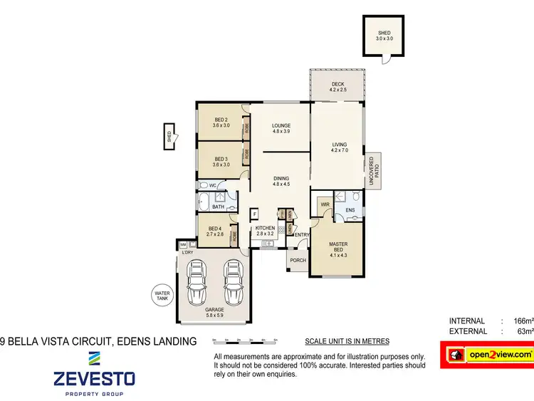 Floorplan of Homely house listing, 29 Bella Vista Circuit, Edens Landing QLD 4207