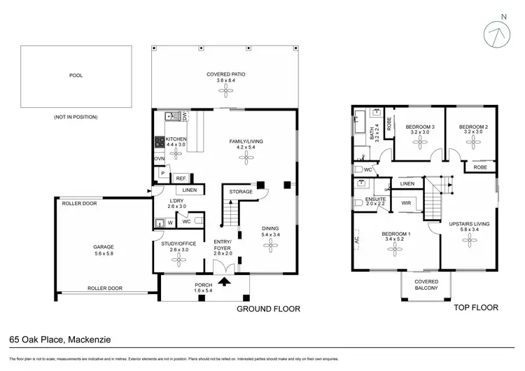 Floorplan of Homely house listing, 65 Oak Place, Mackenzie QLD 4156