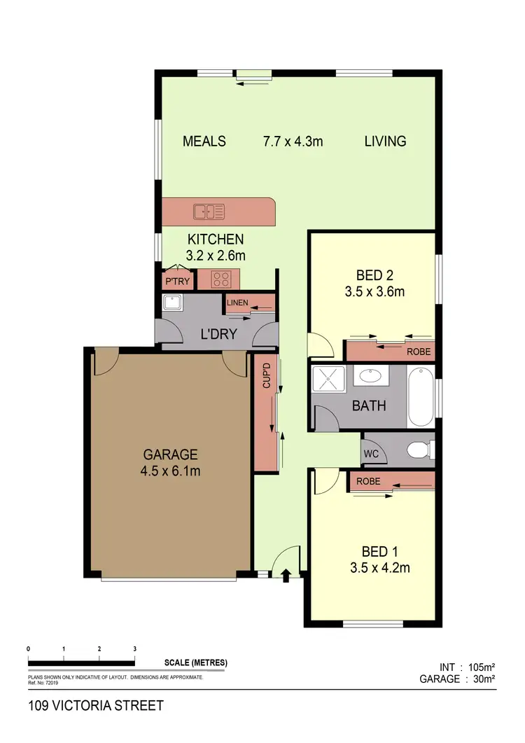 Floorplan of Homely unit listing, 1/109 Victoria Street, Eaglehawk VIC 3556