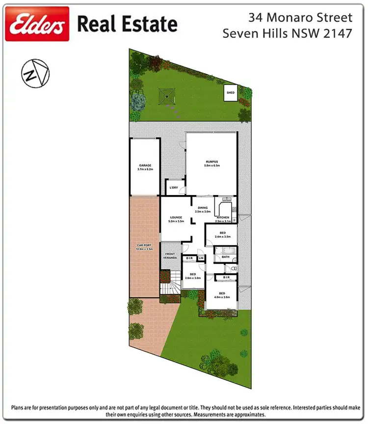 Floorplan of Homely house listing, 34 Monaro Street, Seven Hills NSW 2147