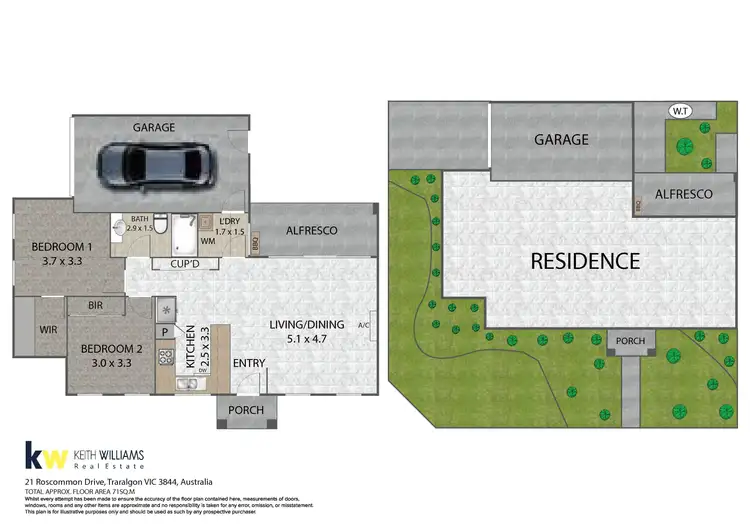 Floorplan of Homely house listing, 21 Roscommon Drive, Traralgon VIC 3844