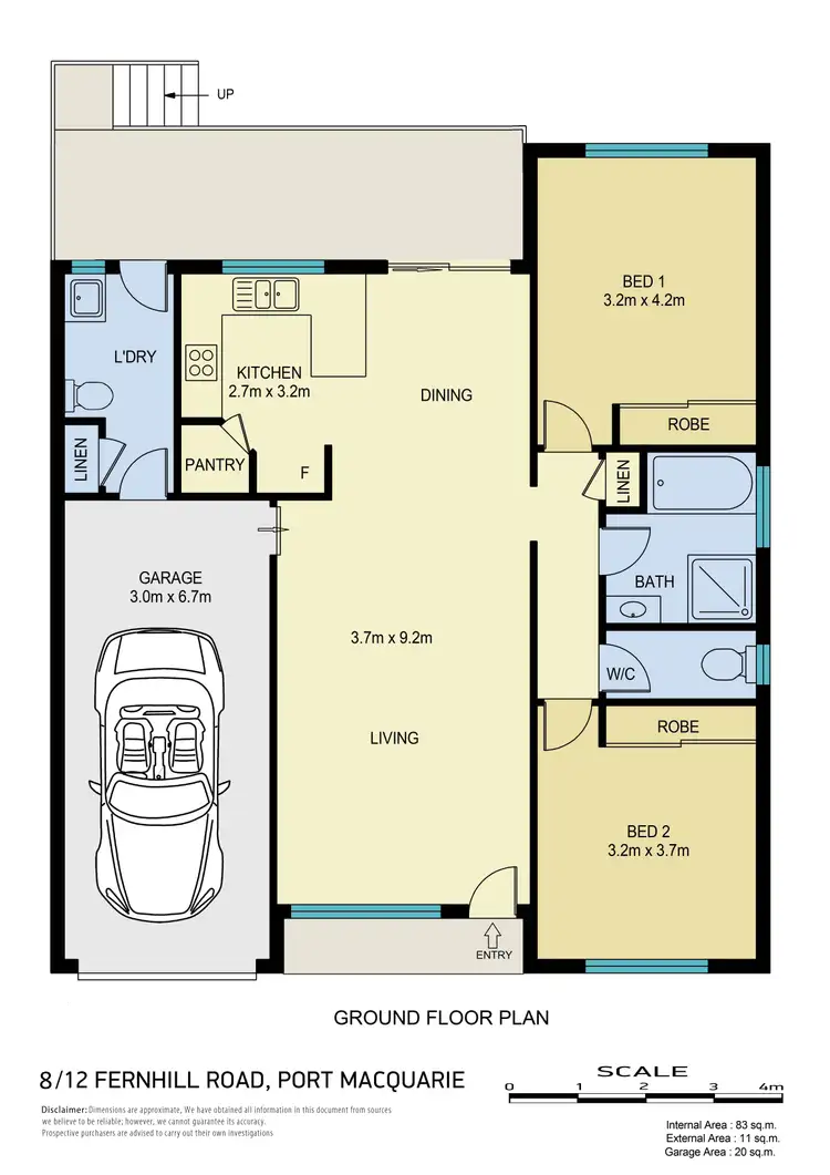 Floorplan of Homely villa listing, 8/12 Fernhill Road, Port Macquarie NSW 2444