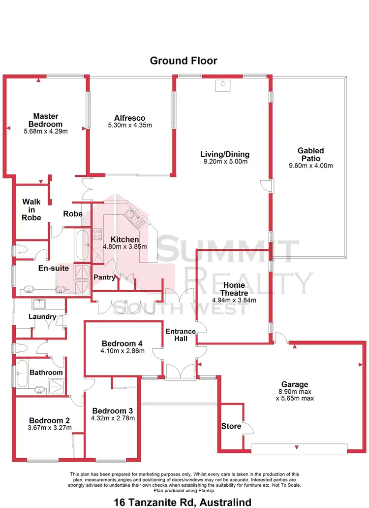 Floorplan of Homely house listing, 16 Tanzanite Road, Australind WA 6233