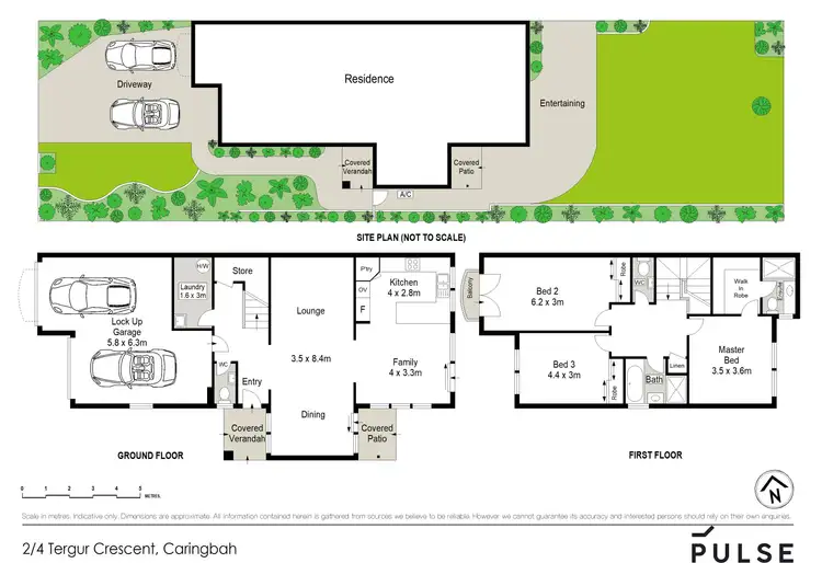 Floorplan of Homely semi-detached listing, 2/4 Tergur Crescent, Caringbah NSW 2229