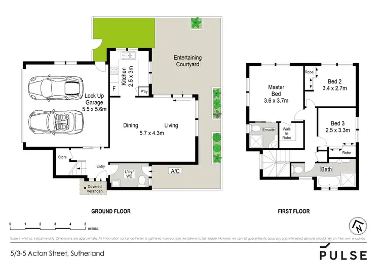 Floorplan of Homely townhouse listing, 5/3-5 Acton Street, Sutherland NSW 2232