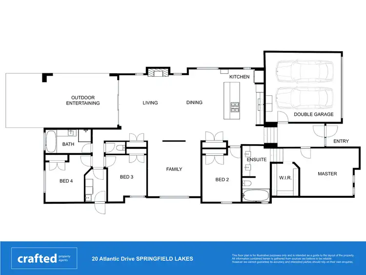Floorplan of Homely house listing, 20 Atlantic Drive, Springfield Lakes QLD 4300