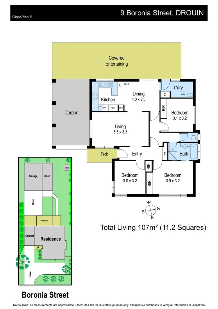 Floorplan of Homely house listing, 9 Boronia Street, Drouin VIC 3818