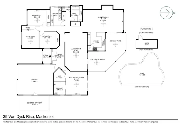 Floorplan of Homely house listing, 39 Van Dyck Rise, Mackenzie QLD 4156