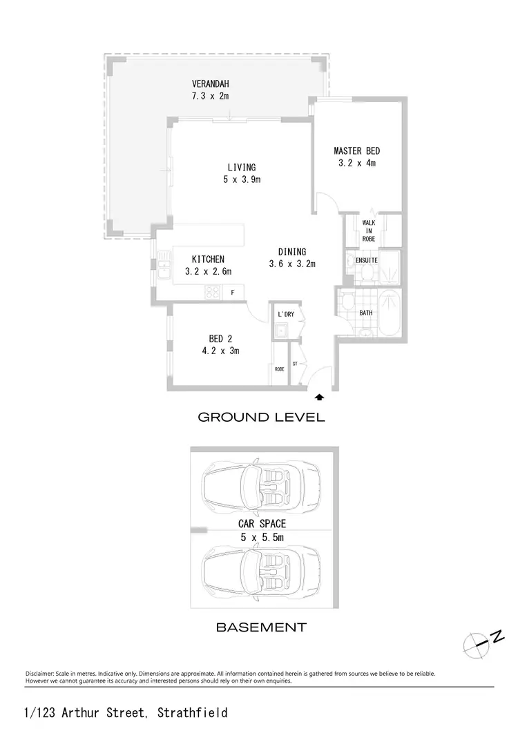 Floorplan of Homely apartment listing, 1/123 Arthur Street, Strathfield NSW 2135