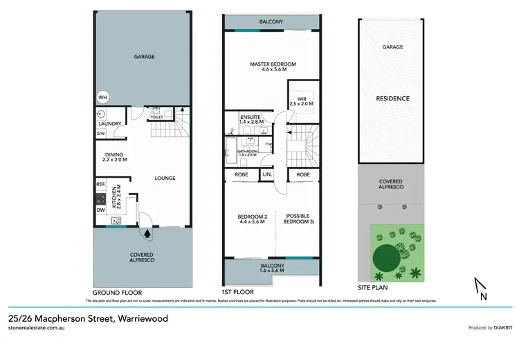 Floorplan of Homely townhouse listing, 25/26 Macpherson Street, Warriewood NSW 2102