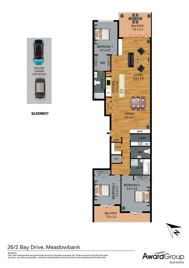 Floorplan of Homely unit listing, 26/2 Bay Drive, Meadowbank NSW 2114
