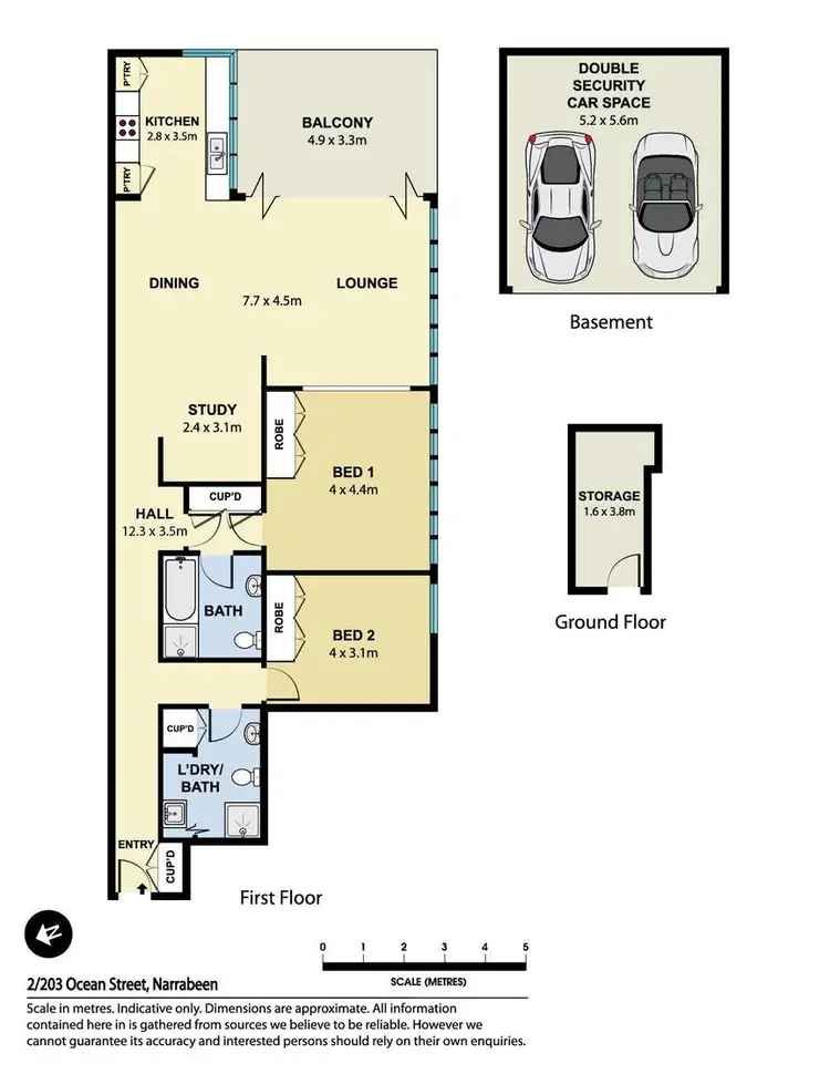Floorplan of Homely apartment listing, 2/203 Ocean Street, Narrabeen NSW 2101