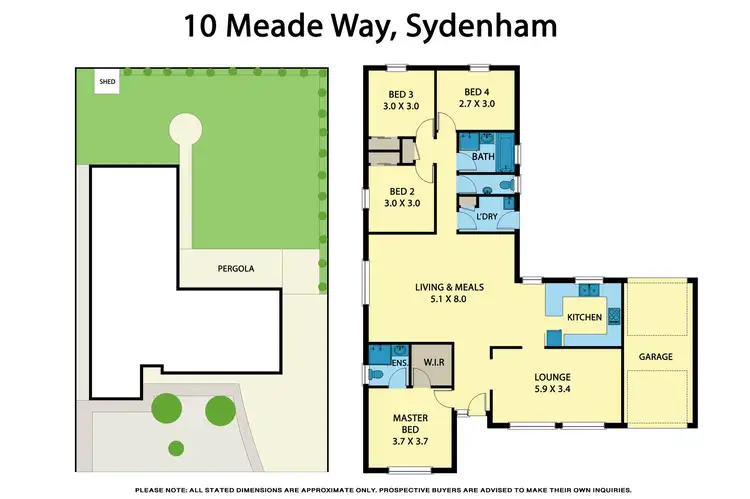 Floorplan of Homely house listing, 10 Meade Way, Sydenham VIC 3037