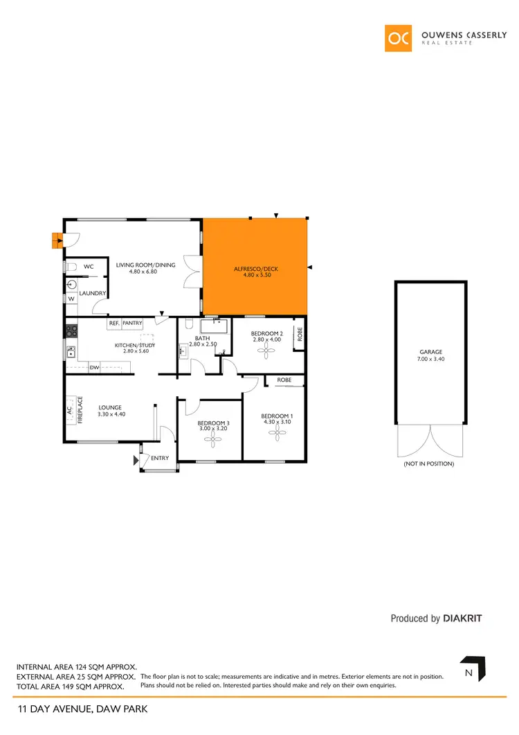 Floorplan of Homely house listing, 11 Day Avenue, Daw Park SA 5041