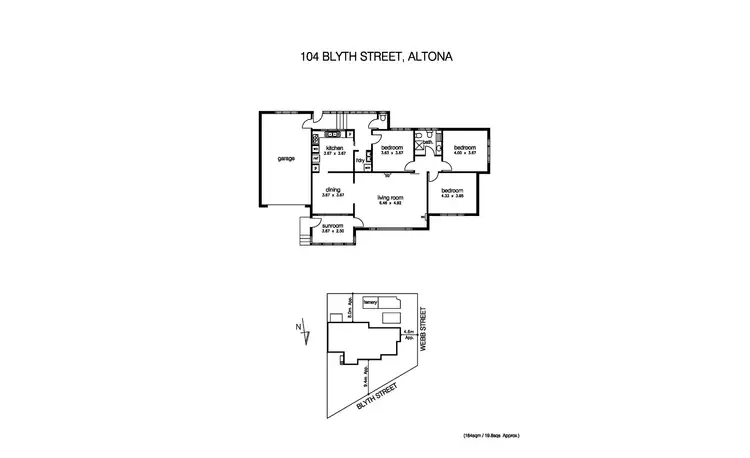 Floorplan of Homely house listing, 104 Blyth Street, Altona VIC 3018