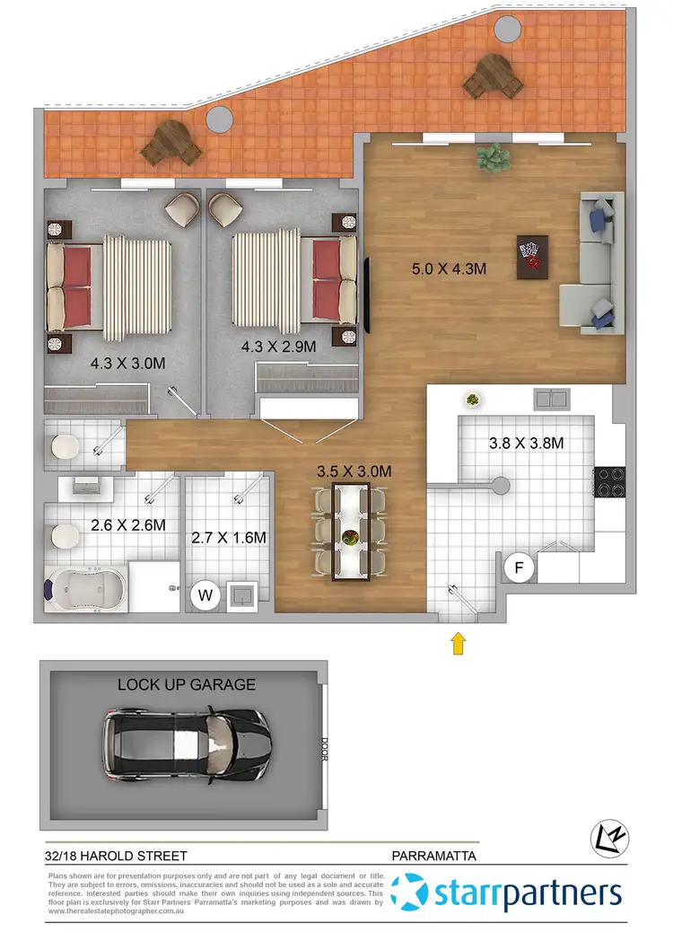 Floorplan of Homely unit listing, 32/18 Harold Street, Parramatta NSW 2150