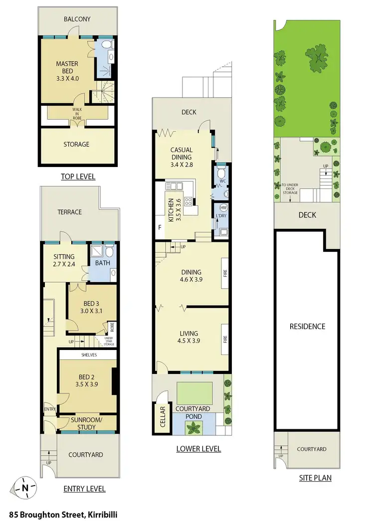 Floorplan of Homely terrace listing, 85 Broughton Street, Kirribilli NSW 2061