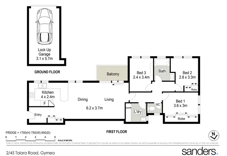 Floorplan of Homely apartment listing, 2/45 Talara Road, Gymea NSW 2227
