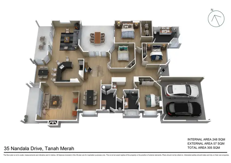 Floorplan of Homely house listing, 35 Nandala Drive, Tanah Merah QLD 4128