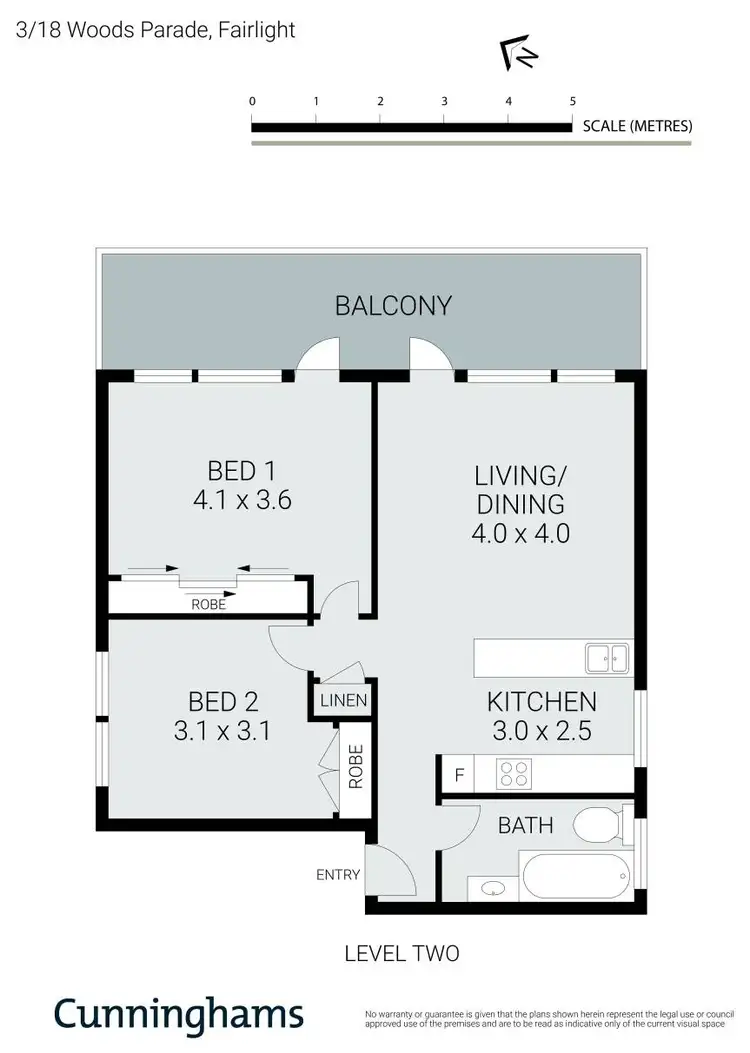 Floorplan of Homely unit listing, 3/18 Woods Parade, Fairlight NSW 2094