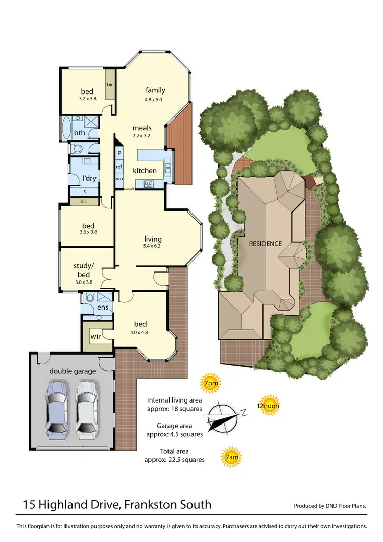 Floorplan of Homely house listing, 15 Highland Drive, Frankston South VIC 3199