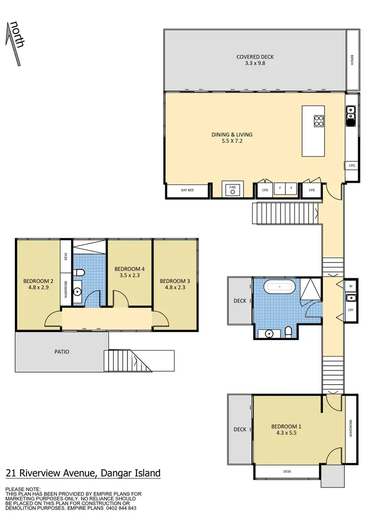 Floorplan of Homely house listing, 21 Riverview Avenue, Dangar Island NSW 2083