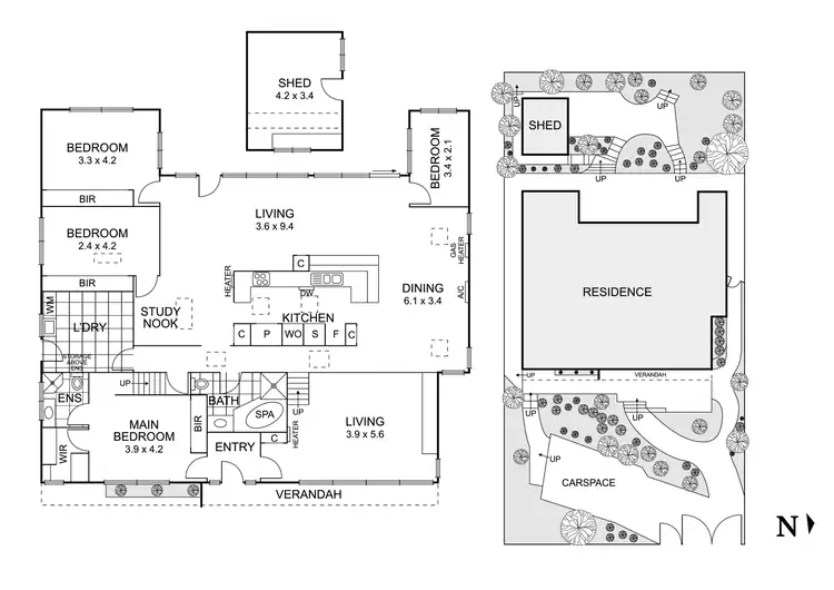 Floorplan of Homely house listing, 57 Porter Street, Eltham VIC 3095