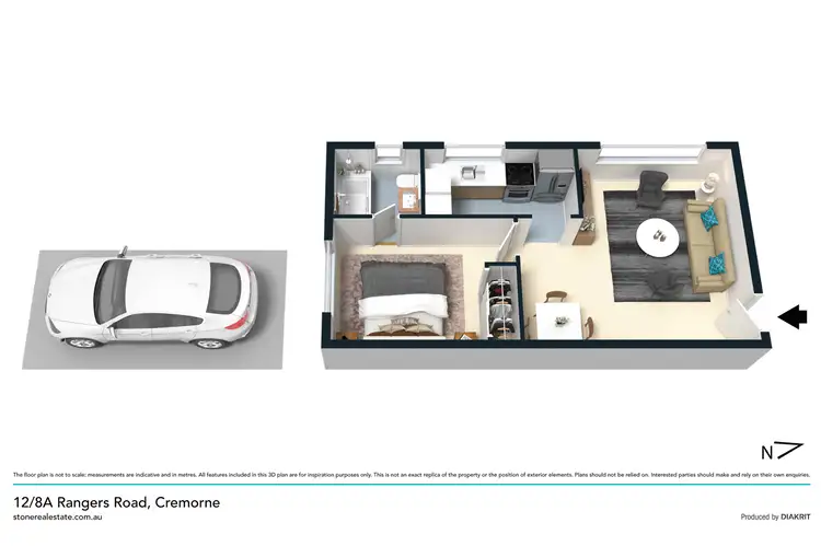 Floorplan of Homely unit listing, 12/8A Rangers Road, Cremorne NSW 2090