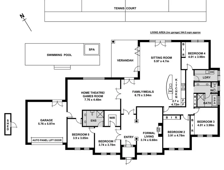 Floorplan of Homely house listing, 14a Newark Road, Torrens Park SA 5062