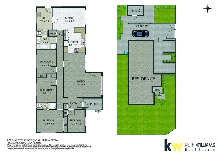 Floorplan of Homely house listing, 67 Grubb Avenue, Traralgon VIC 3844