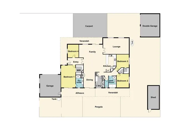 Floorplan of Homely house listing, 4 Chapel Street, Carisbrook VIC 3464
