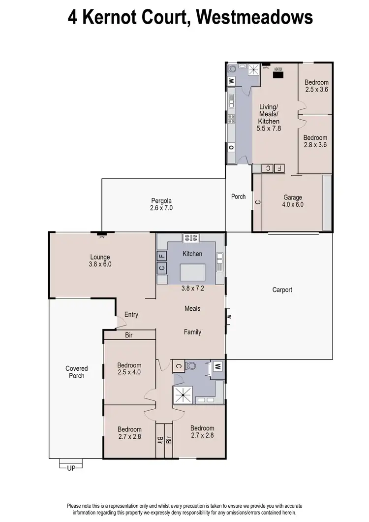 Floorplan of Homely house listing, 4 Kernot Court, Westmeadows VIC 3049