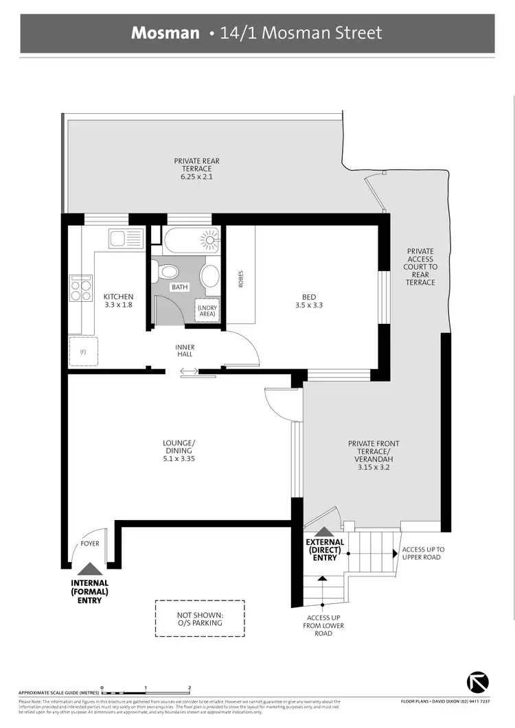 Floorplan of Homely apartment listing, 14/1 Mosman Street, Mosman NSW 2088