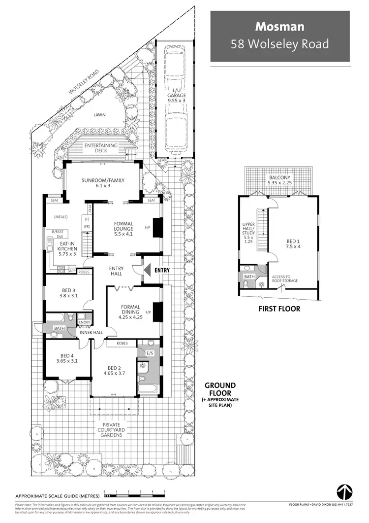 Floorplan of Homely house listing, 58 Wolseley Road, Mosman NSW 2088